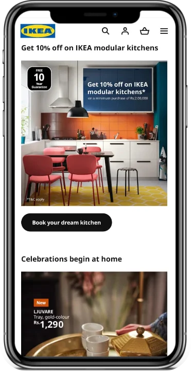 IKEA Mobile App Interface